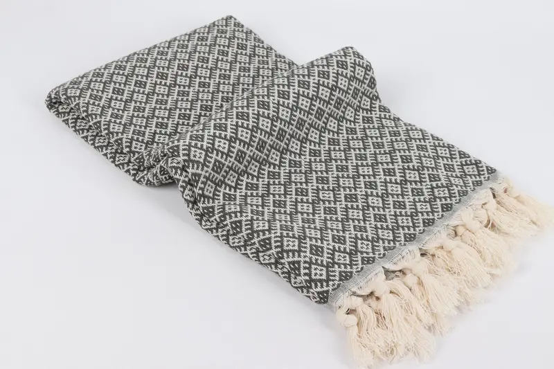 Bachelorette Party Items, Turkish towel, Wedding Gifts Towel, Bridesmaid Proposal Gift, Absorbent Turkish towel, 70x40 Cotton Diamond Towel - 6