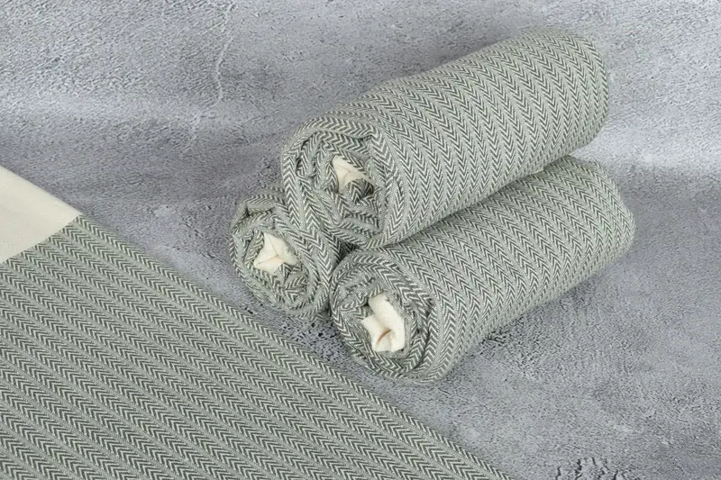 Bridesmaid Proposal Gift, Summer Gift Ideas, Monogram Turkish Towel, Sand-resistant towel, 68x36 Cotton Palm Design Towel, Sand-free towel - 8