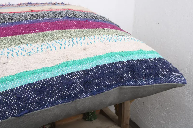 Vintage Kilim Pillow, Kilim Pillow Cover, Cushion Case, Pillow for Couch, 32x32 White Pillow Sham, Ethnic Pillow Cover Pillow Sham - 6