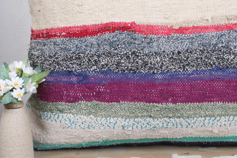 Vintage Kilim Pillow, Kilim Pillow Cover, Cushion Case, Pillow for Couch, 32x32 White Pillow Sham, Ethnic Pillow Cover Pillow Sham - 3