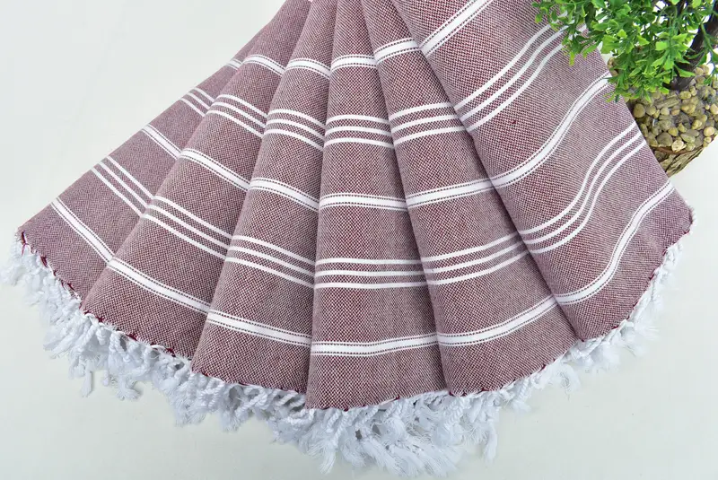 40x24 Pamuklu çizgili havlu, gelin duş iyiliği, onun için hediye, Türk havlu el havlu, kişiselleştirilmiş bulaşık havlu, spa havlu, monogramlı el havlu - 4