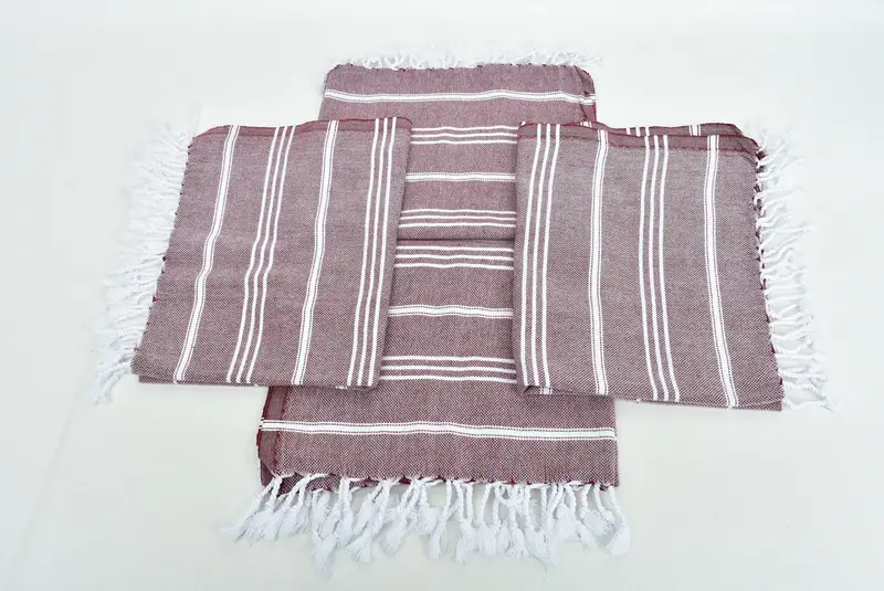 40x24 Pamuklu çizgili havlu, gelin duş iyiliği, onun için hediye, Türk havlu el havlu, kişiselleştirilmiş bulaşık havlu, spa havlu, monogramlı el havlu - 6