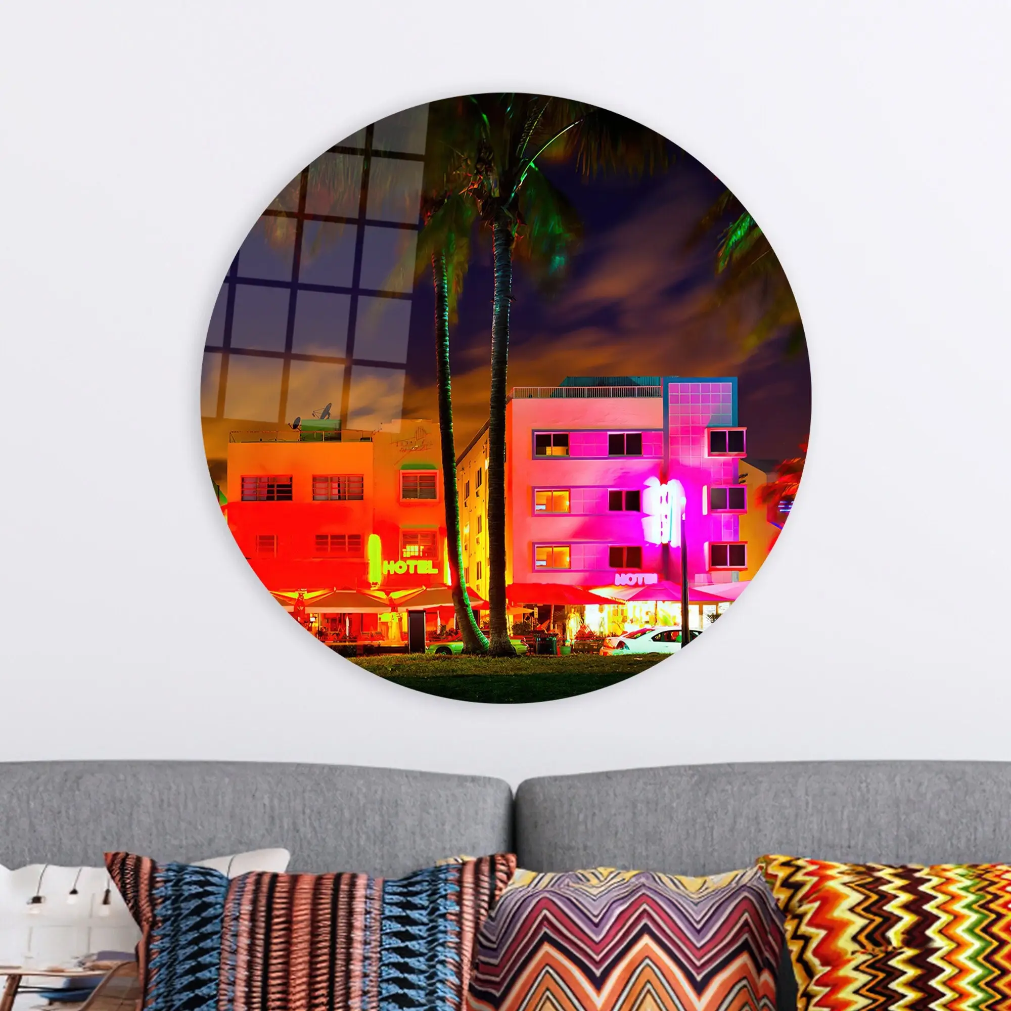 Miami Canvas: Eviniz için Canlı Şehir Manzarası Sanatı - 1