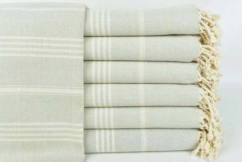 Beach Size Towel, Turkish bath towel, Bathroom Towel, Quick-Dry Beach Towel, Bachelor Party Favors, Wedding Gifts Towel, 68x40 Cotton Striped Towel - 1