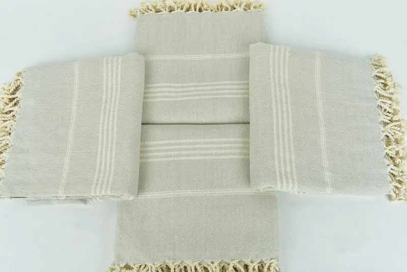 Beach Size Towel, Turkish bath towel, Bathroom Towel, Quick-Dry Beach Towel, Bachelor Party Favors, Wedding Gifts Towel, 68x40 Cotton Striped Towel - 6