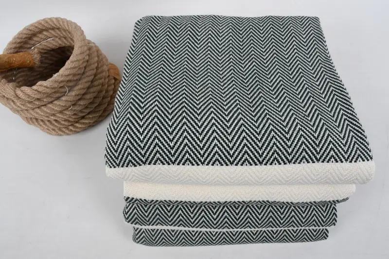 Large Turkish Towel, Bachelor Gifts, Custom Bath Towel, Peshtemal Towel, Customized Towels, Hammam towel, 70x40 Cotton Herringbone Towel, Yoga Towel - 4