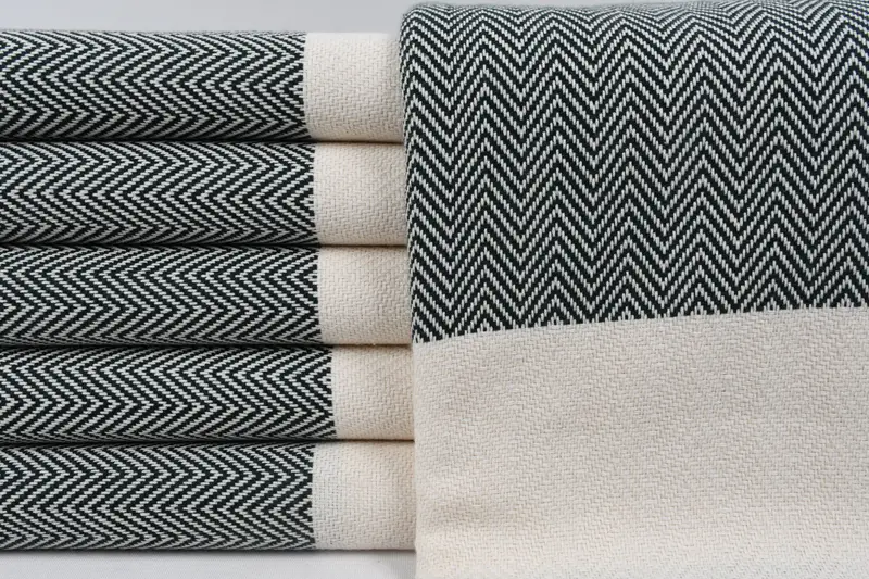 Large Turkish Towel, Bachelor Gifts, Custom Bath Towel, Peshtemal Towel, Customized Towels, Hammam towel, 70x40 Cotton Herringbone Towel, Yoga Towel - 1