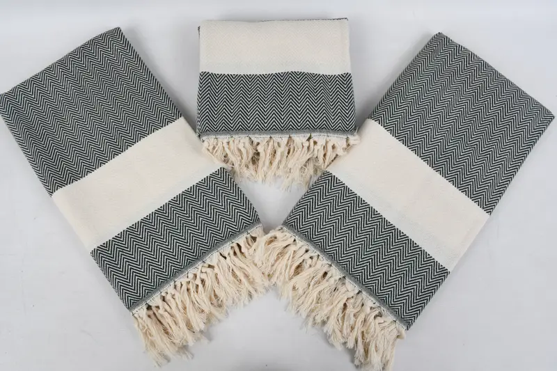 Large Turkish Towel, Bachelor Gifts, Custom Bath Towel, Peshtemal Towel, Customized Towels, Hammam towel, 70x40 Cotton Herringbone Towel, Yoga Towel - 8