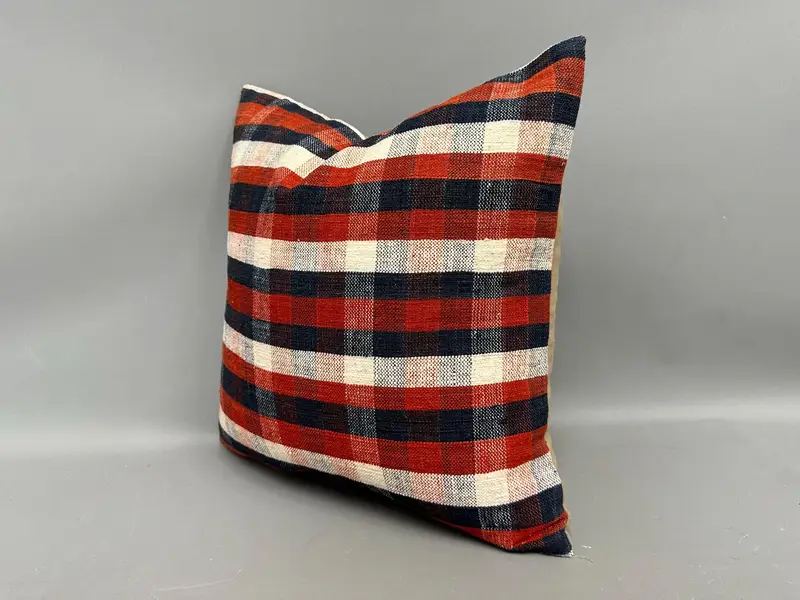 Wool Kilim Pillow Cushion, 18x18 Beige Pillow, Ethnical Kilim Rug Pillow, Kilim Pillow, Pillow Case, Living Room Throw Pillow Sham, Turkish Pillow - 3