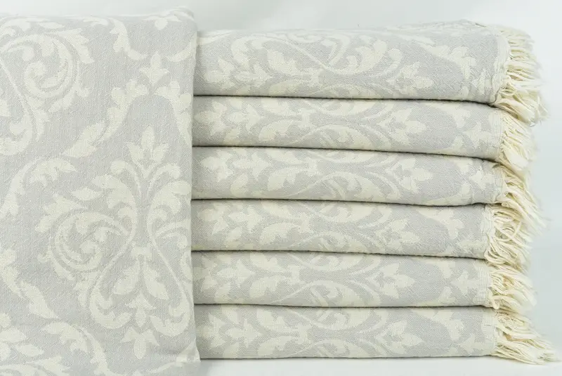 Organic Turkish towel, Christmas Favors, 68x36 Cotton Baroque Towel, Eco-Friendly Turkish Towel, Custom Beach Towel, Monogram Turkish Towel - 1