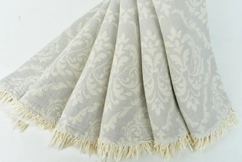 Organic Turkish towel, Christmas Favors, 68x36 Cotton Baroque Towel, Eco-Friendly Turkish Towel, Custom Beach Towel, Monogram Turkish Towel - 4