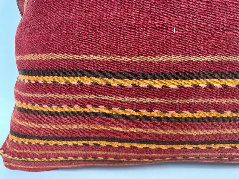 Turkish Kilim Pillow, 20x28 Red Cushion Case, Pillow for Couch, Indoor Cushion Case, Cotton Pillow, Pillow, Antique Pillows - 2