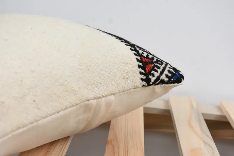 Throw Kilim Pillow, 12x12 White Cushion Case, Vintage Kilim Throw Pillow, Tapestry Pillow Sham, Turkish Pillow, Cushion Cover - 7