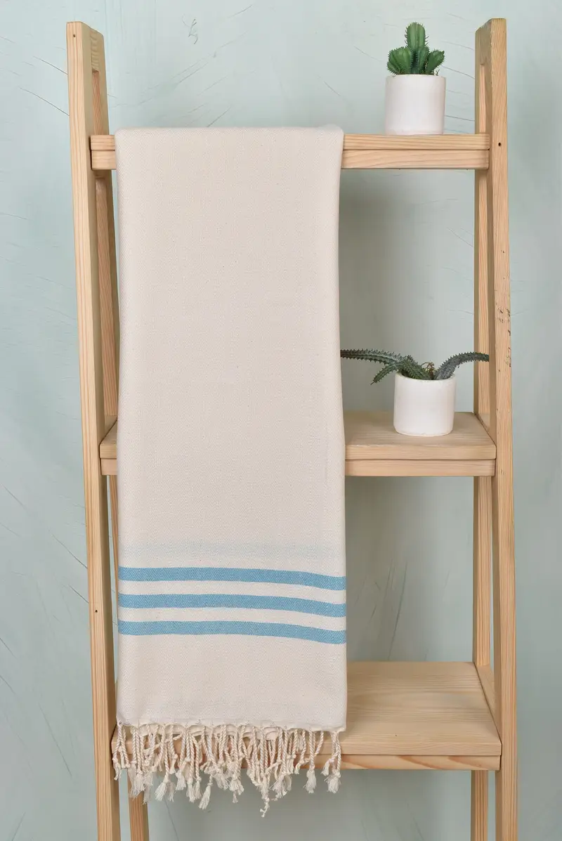 Turkish Towel Personalized, Gift For Mom, 70x40 Cotton Striped Towel, Wedding Gifts Towel, Organic towel, Beach Towel Bulk, Family Gift Basket - 8