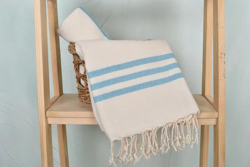 Turkish Towel Personalized, Gift For Mom, 70x40 Cotton Striped Towel, Wedding Gifts Towel, Organic towel, Beach Towel Bulk, Family Gift Basket - 4