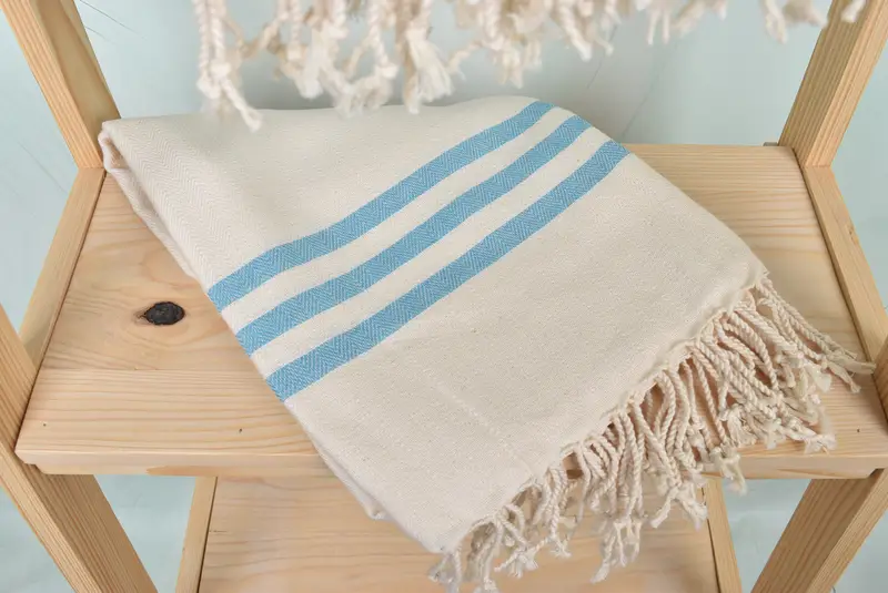 Turkish Towel Personalized, Gift For Mom, 70x40 Cotton Striped Towel, Wedding Gifts Towel, Organic towel, Beach Towel Bulk, Family Gift Basket - 5