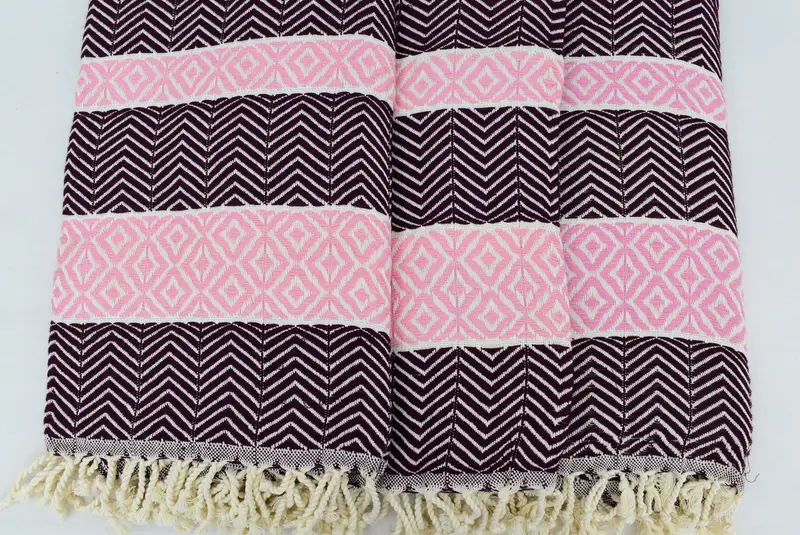 Custom Wedding Gifts, 70x40 Cotton Chevron Towel, Personalize Gift, Spa Towel, Summer Gift, Antibacterial Turkish peshtemal towel, Fouta towel - 7
