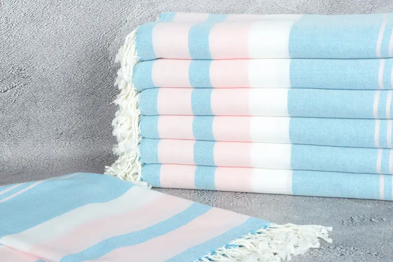 Customized Towels, Kids Beach Towel, Custom Turkish Towel, 70x40 Cotton Striped Towel, Personalized Gifts, Large Turkish Towel, Personalized Gift - 2