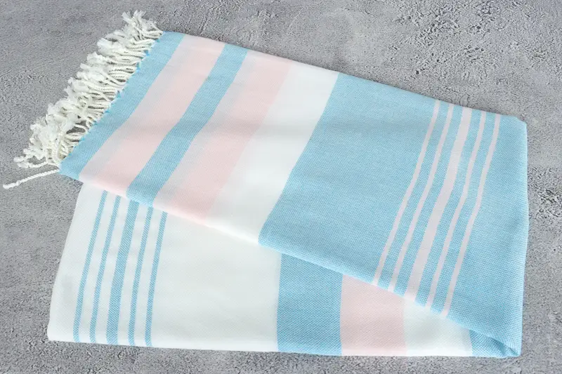 Customized Towels, Kids Beach Towel, Custom Turkish Towel, 70x40 Cotton Striped Towel, Personalized Gifts, Large Turkish Towel, Personalized Gift - 6