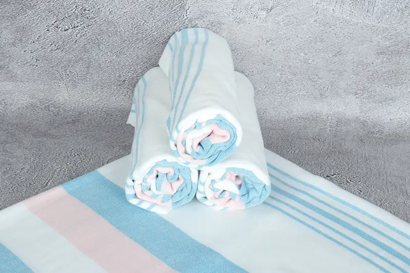 Customized Towels, Kids Beach Towel, Custom Turkish Towel, 70x40 Cotton Striped Towel, Personalized Gifts, Large Turkish Towel, Personalized Gift - 7