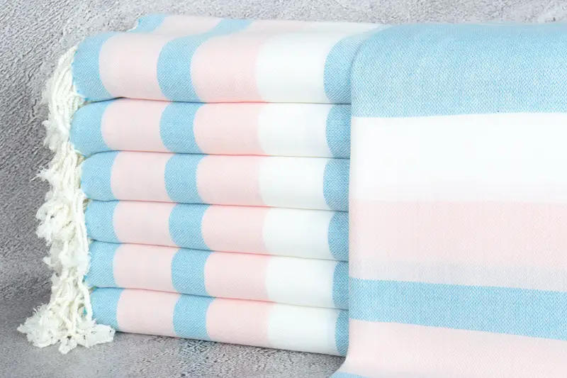 Customized Towels, Kids Beach Towel, Custom Turkish Towel, 70x40 Cotton Striped Towel, Personalized Gifts, Large Turkish Towel, Personalized Gift - 1