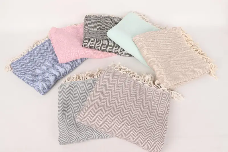 Engagement Gift, 70x40 Cotton Herringbone Towel, Miami Bachelorette Party Favors, Embroidered Towel, Bachelorette Gifts, Bridesmaid Gift Towel - 3