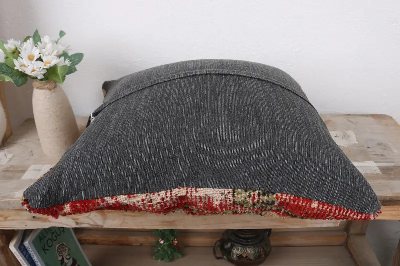 Sofa Bolster Pillow Cover, Interior Designer Pillow, Boho Pillow, Cushion Case, Gift Pillow, 16x16 Green Cushion Case, Turkish Rugs Pillow - 7