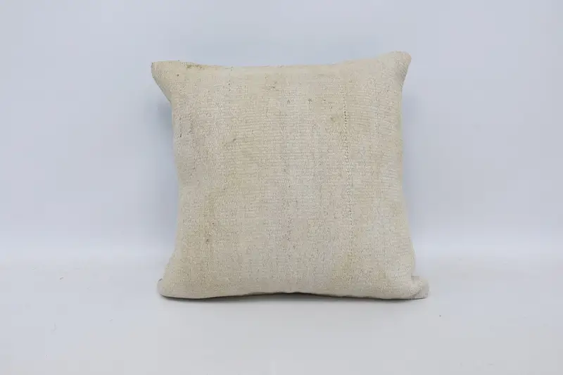 Cream Throw Euro Sham, 18x18 inch Gift Pillow Sham - 1