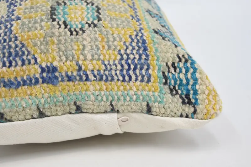 12x24 Blue Pillow Sham, Turkish Pillow, Home Decor Pillow, Ethnic Pillow Cover Cushion Case, Cushion Case, Throw Kilim Pillow, Custom Cushion Case - 5