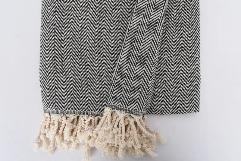 Summer Towel, Monogram Beach Towel, Wedding Day Gift For Bride, Bridal Shower Favors, Gym Towel, Personalized Towel, 70x40 Cotton Herringbone Towel - 8