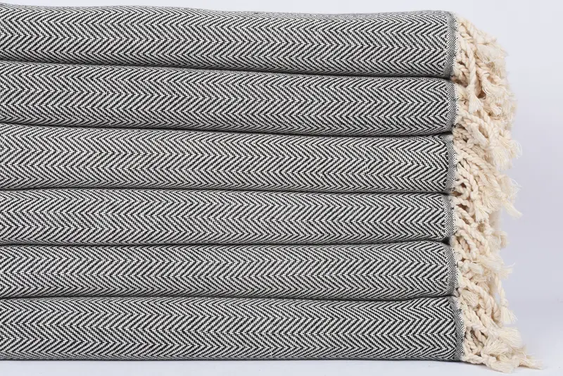 Summer Towel, Monogram Beach Towel, Wedding Day Gift For Bride, Bridal Shower Favors, Gym Towel, Personalized Towel, 70x40 Cotton Herringbone Towel - 3