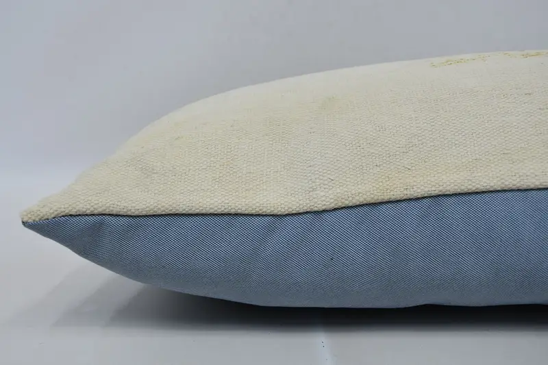 Authentic Cushion Cover, Antique Pillows, 16x36 Beige Cushion, Aztec Pillow Cover, Turkish Kilim Pillow, Cushion Cover, Pillow for Sofa - 5