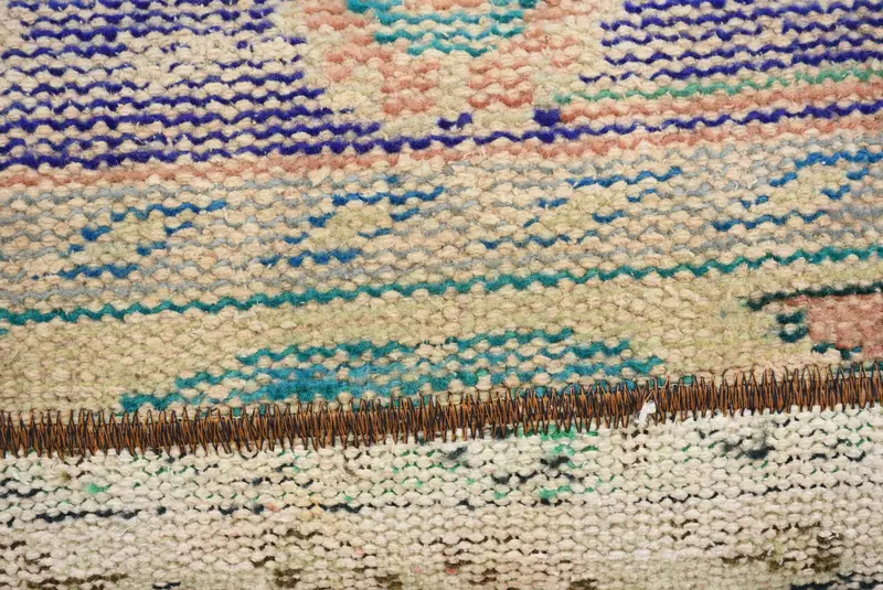 Turkish Kilim Pillow, Vintage Pillow, 12x20 Blue Pillow Sham, Vintage Kilim Pillow, Armchair Pillow Cover, Cushion Case - 3
