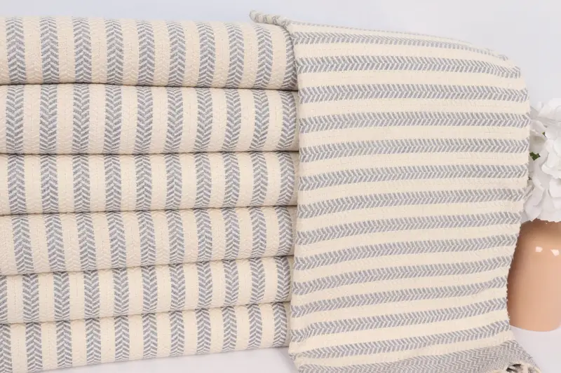 Personalized Dish Towel, Bathroom Towel, 40x18 Cotton Chevron Towel, Kitchen Towel, Personalized Gift, Turkish Towel Monogram, Housewarming Gift - 2