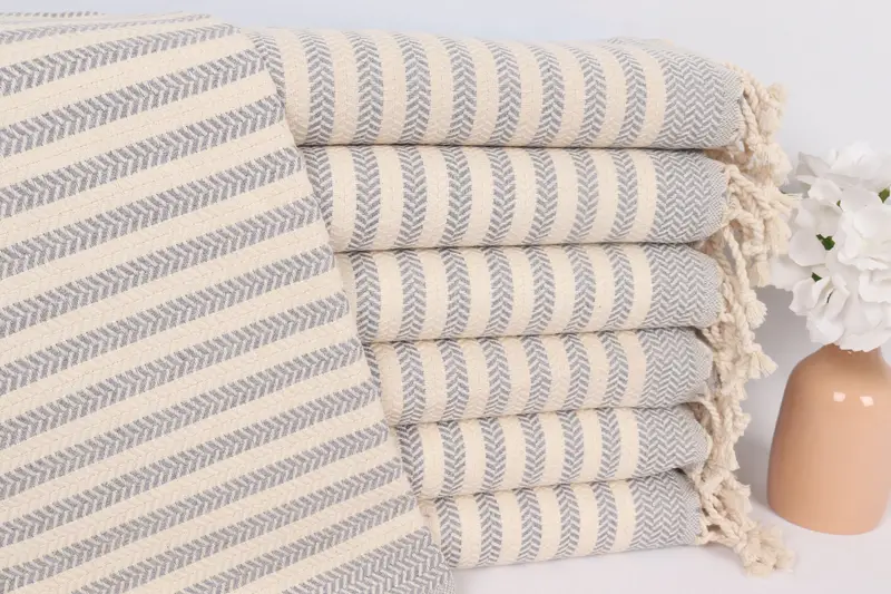 Personalized Dish Towel, Bathroom Towel, 40x18 Cotton Chevron Towel, Kitchen Towel, Personalized Gift, Turkish Towel Monogram, Housewarming Gift - 1