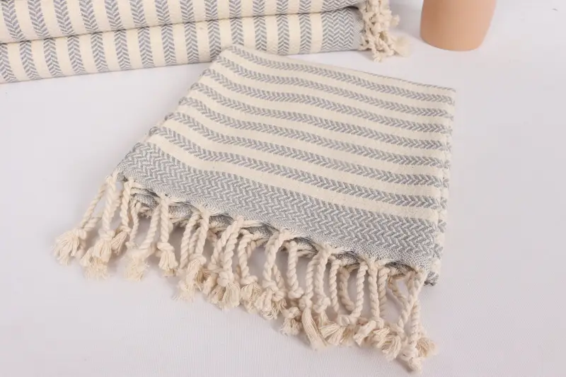 Personalized Dish Towel, Bathroom Towel, 40x18 Cotton Chevron Towel, Kitchen Towel, Personalized Gift, Turkish Towel Monogram, Housewarming Gift - 5
