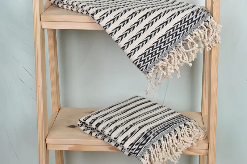 Organic Turkish towel, Turkish Towel Personalized, Xmas Gifts, Bachelorette Party Favors, Personalized Wedding Gift, 70x40 Cotton Chevron Towel - 5