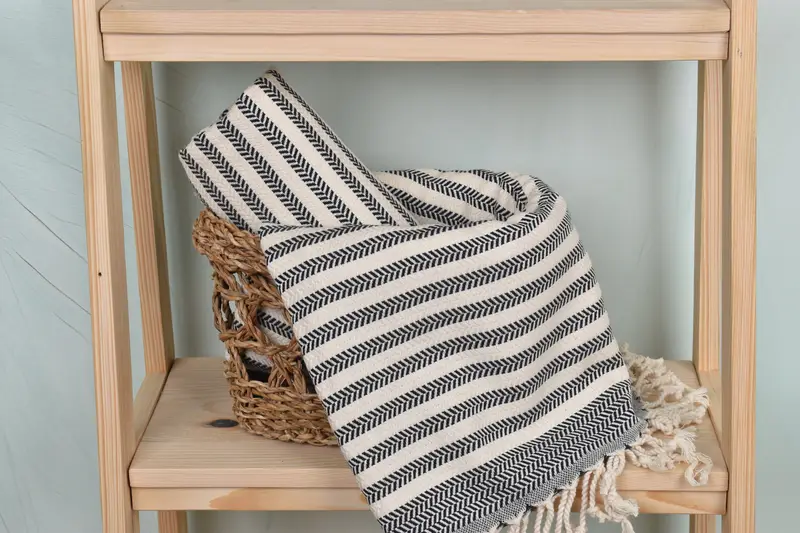 Organic Turkish towel, Turkish Towel Personalized, Xmas Gifts, Bachelorette Party Favors, Personalized Wedding Gift, 70x40 Cotton Chevron Towel - 4