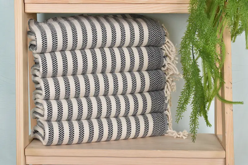 Organic Turkish towel, Turkish Towel Personalized, Xmas Gifts, Bachelorette Party Favors, Personalized Wedding Gift, 70x40 Cotton Chevron Towel - 1