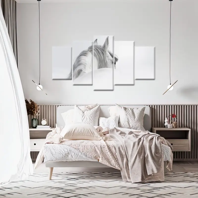 Modern Beyaz At Kanvası: Zarif Ofis ve Oturma Odası Dekoru