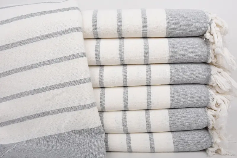 Wedding Shower Gift, Luxury towel, Custom Gift, Quick-dry towel, 68x39 Cotton Striped Towel, Authentic Turkish hammam peshtemal, Embroidery Towel