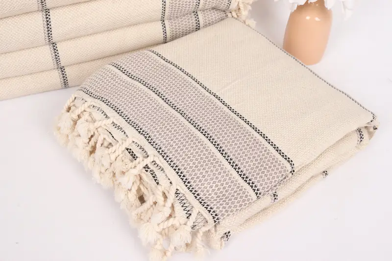 Bachelorette Party Favors, 104x96 Cotton Striped Towel, Shower Curtain, Housewarming Gift, Gift For Bride, Turkish Bedspread, Bridesmaid Gifts - 5