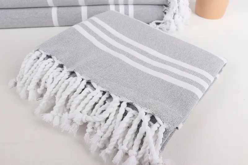 Towel With Name, Bachelorette Party Decorations, Gift Towel, Luxury Turkish Bath Towel, Fouta towel, Absorbent towel, 70x40 Cotton Striped Towel - 5