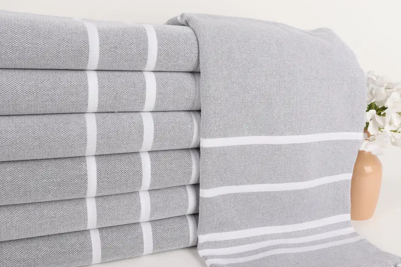 Towel With Name, Bachelorette Party Decorations, Gift Towel, Luxury Turkish Bath Towel, Fouta towel, Absorbent towel, 70x40 Cotton Striped Towel - 2