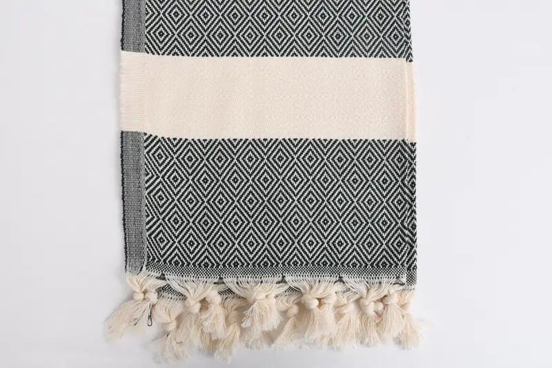Bachelor Towel, Engagement Gift, Kitchen Towel, Turkish Towel Hand Towel, 36x20 Cotton Diamond Towel, Monogrammed Hand Towel, Wedding Hand Made Gift - 3