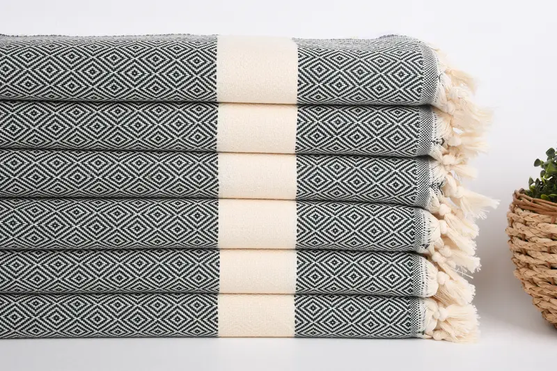 Bachelor Towel, Engagement Gift, Kitchen Towel, Turkish Towel Hand Towel, 36x20 Cotton Diamond Towel, Monogrammed Hand Towel, Wedding Hand Made Gift - 2
