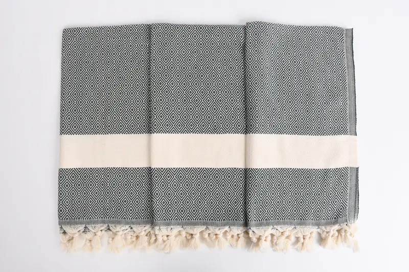 Bachelor Towel, Engagement Gift, Kitchen Towel, Turkish Towel Hand Towel, 36x20 Cotton Diamond Towel, Monogrammed Hand Towel, Wedding Hand Made Gift - 7