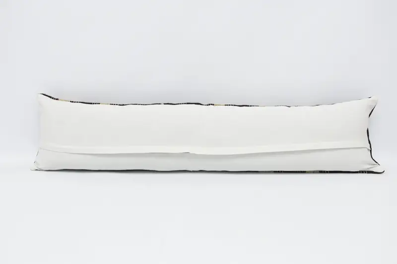Vintage Kilim Pillow, Sofa Cushion Cover, Handmade Rug Seat Pillow Sham, Kilim Pillow, 12x48 Brown Cushion Cover, Pillow Cover, Pillow for Couch - 6
