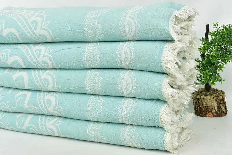 Gift For Mom, Throw Blanket Couch, Boho Throw Blankets, Extra Large Tablecloth, Turkish Blanket, Halloween Blanket, 88x80 Cotton Kilim Design Towel - 4