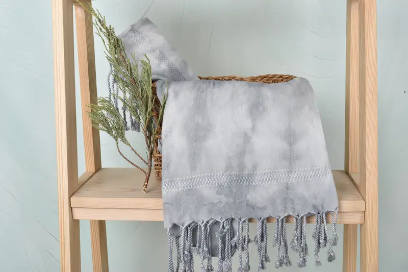 Embroidery Towels, 68x36 Cotton Tie Dye Towel, Soft towel, Gift For The Home Decor, Best Friend Wedding Gift, Wedding Favors, Custom Wedding Gifts - 5